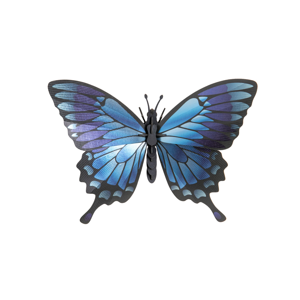 Create an eye-catching decor piece with this 3D paper butterfly craft kit. Building this butterfly is a great indoor activity for all ages. Once constructed, your striking art piece can be displayed as is, or you can mount it in a shadow-box frame. Dimensions: 7" x 5".