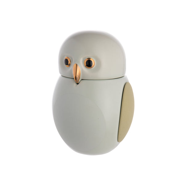 SCREECH OWL CERAMIC JAR SCULPTURE - The Huntington Store