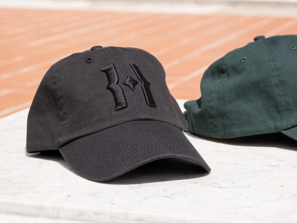 HUNTINGTON H CAP - BLACK - The Huntington Store