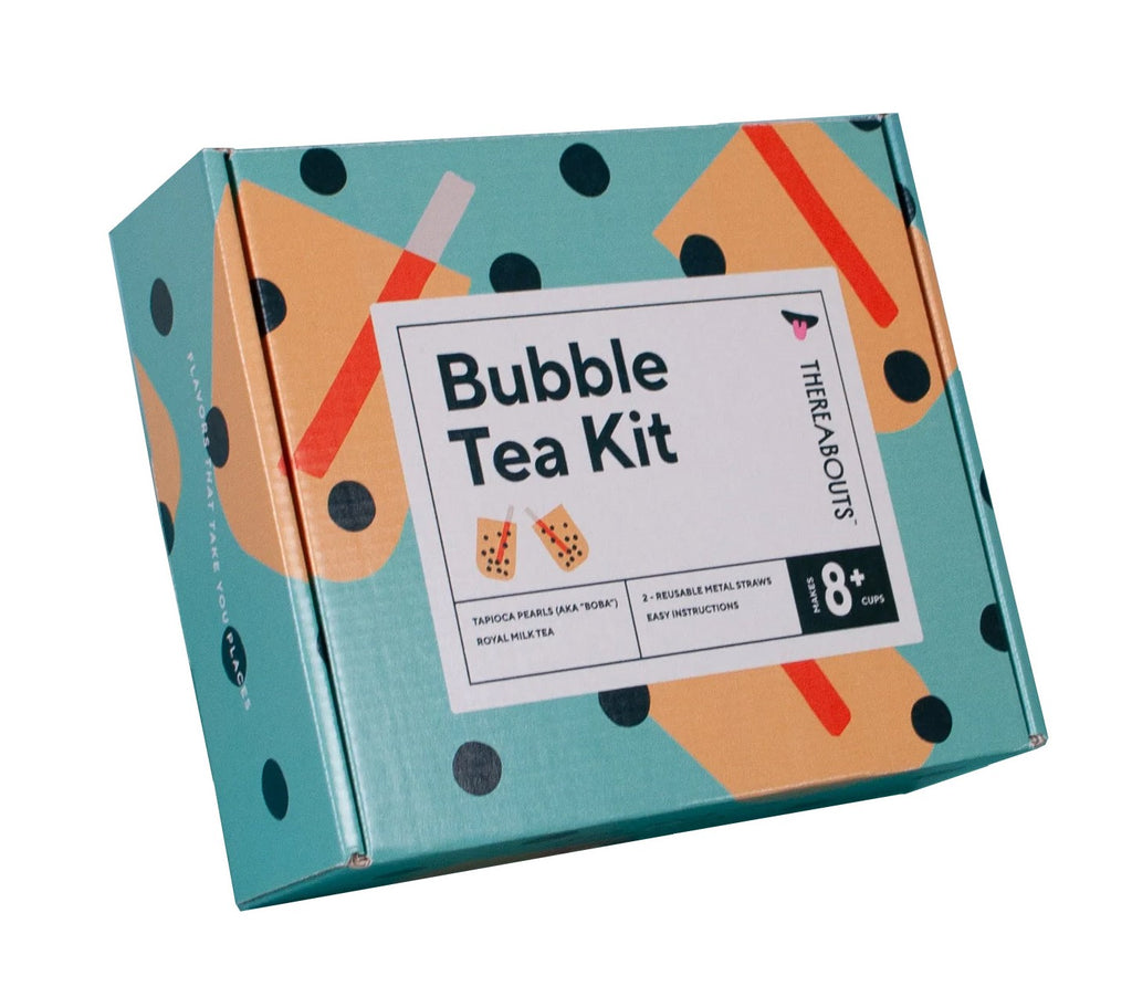 Looking for an easy way to enjoy delicious bubble tea at home? This bubble tea kit is the perfect way to indulge in this popular drink without leaving your house! Whether you're looking for a fun activity to do with the kids or just want to satisfy your own bubble tea cravings, this kit has everything you need. Vegan.