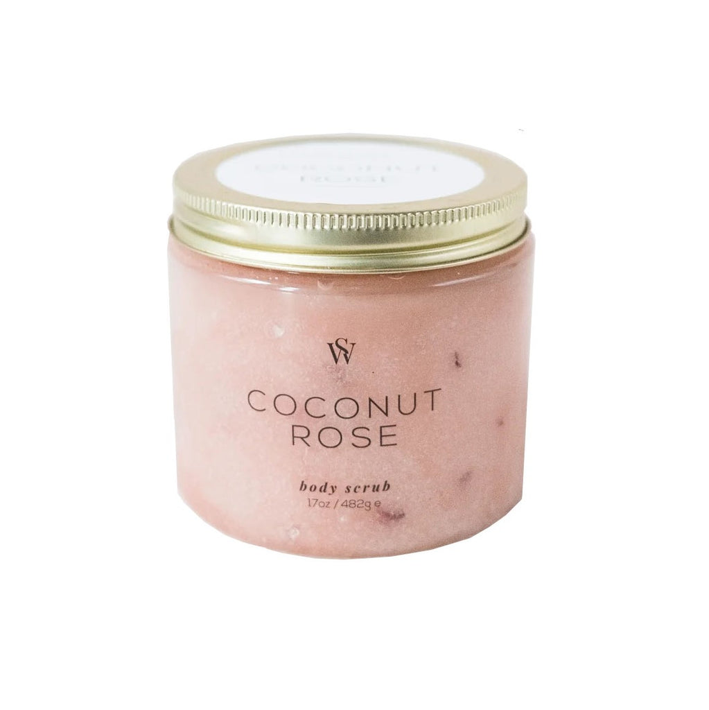 Coconut and rose combine for a soothing aroma that promotes well-being. Rose has a very sweet, creamy, delicately radiant, fresh floral aroma. Rose's soothing aroma helps to reduces stress and increases hydration, while coconut oil moisturizes and tones the skin.  Organic. Made in the USA. Not tested on animals. 17 oz.