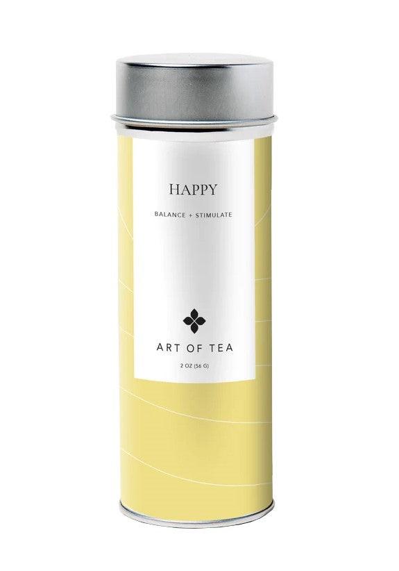 Sweet raspberries are perfectly balanced by tangy fresh hibiscus flowers while the indulgent, floral scent of jasmine carries this slightly stimulating guayusa tea blend to a place that could only be described as Happy! This uplifting tea is fruity and light, perfect for any time of day. Loose tea canister. 2 oz. 