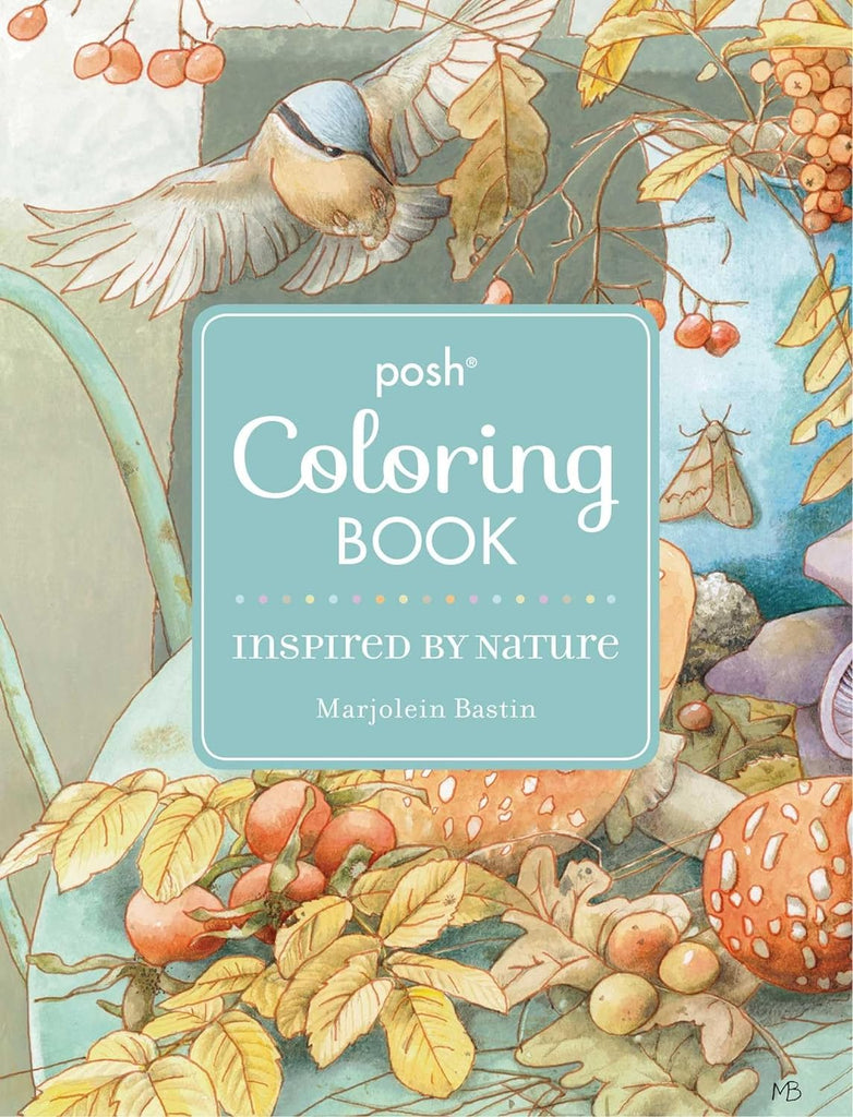 In this unique coloring book, sixty-three paintings featuring an array of nature vignettes that include birds, flowers, deer, butterflies, and more. Each image is presented in color across from the line art of the same image. 128 pages, 63 coloring-in designs. Softcover.