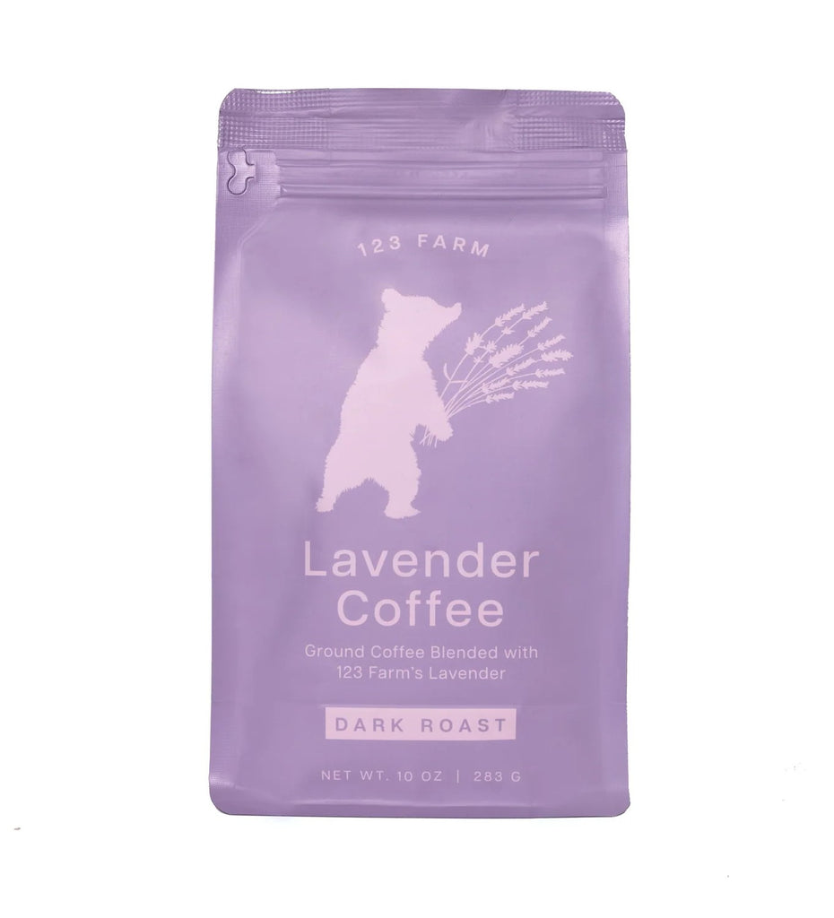This organic dark roast coffee is blended with a touch of hand-harvested lavender from California lavender fields. The result is a rich, velvety coffee with a delicately floral and nutty flavor. Organic coffee with a hint of lavender 10 oz bag