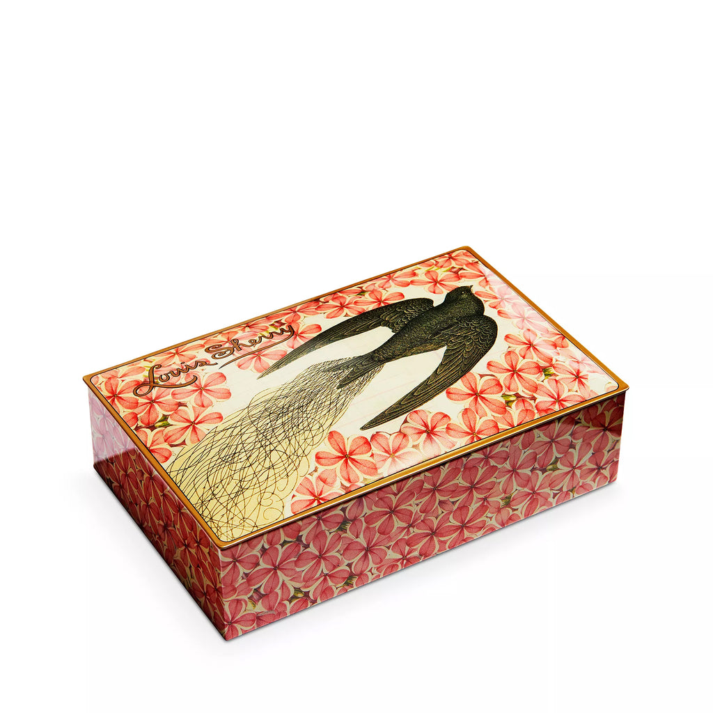 This delightfully decadent selection of luxury chocolates is packaged in a gorgeously decorated tin, which was originally designed in 1919 as a gift for steamship passengers, and has been enjoyed by kings and queens, princesses and presidents. The design on this particular tin is by artist John Derian.