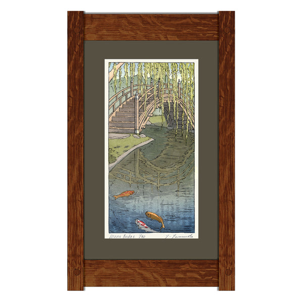 THE HUNTINGTON JAPANESE GARDEN LIMITED EDITION FRAMED WOODBLOCK