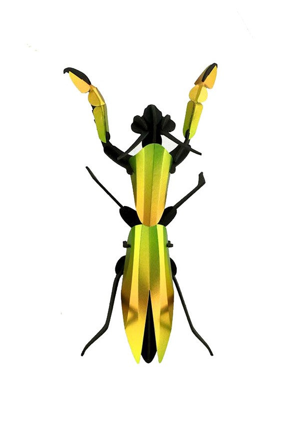 PAPER PRAYING MANTIS KIT - MANGO GREEN - The Huntington Store