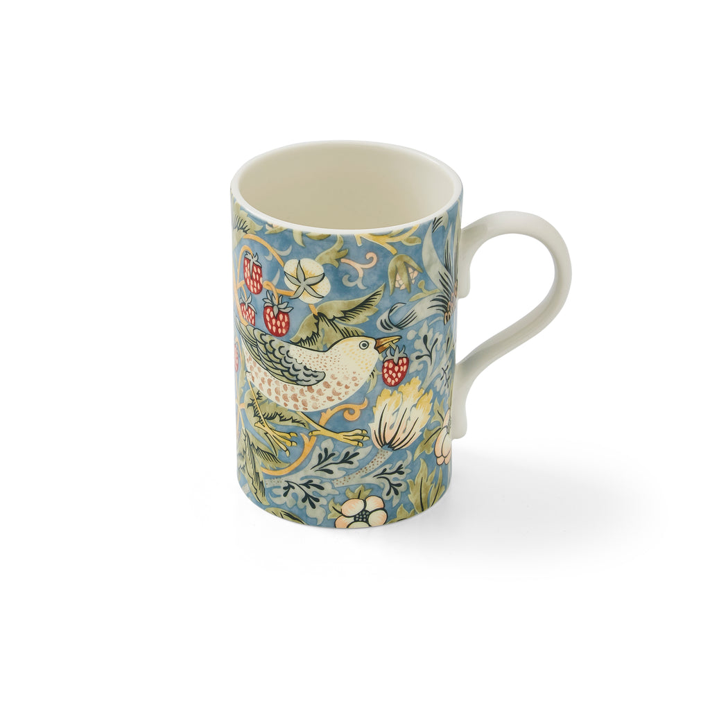 Celebrate 160 years of Morris & Co. with this truly beautiful Strawberry Thief 12 Ounce Mug. The Strawberry Thief design features elegant birds surrounded by strawberries and blooms. The Huntington is home to the largest collection of William Morris artefacts outside of the United Kingdom. Dishwasher and microwave safe