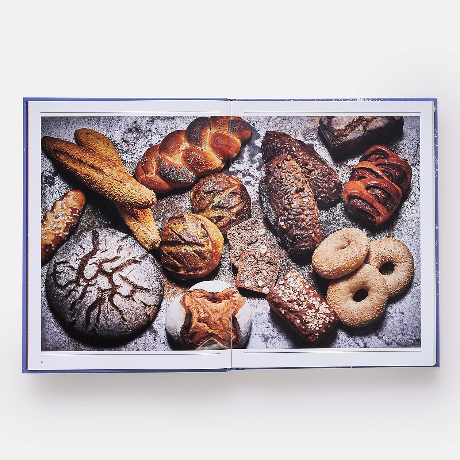 Book titled 'The Bread Book' with a purple cover featuring an image of bread.