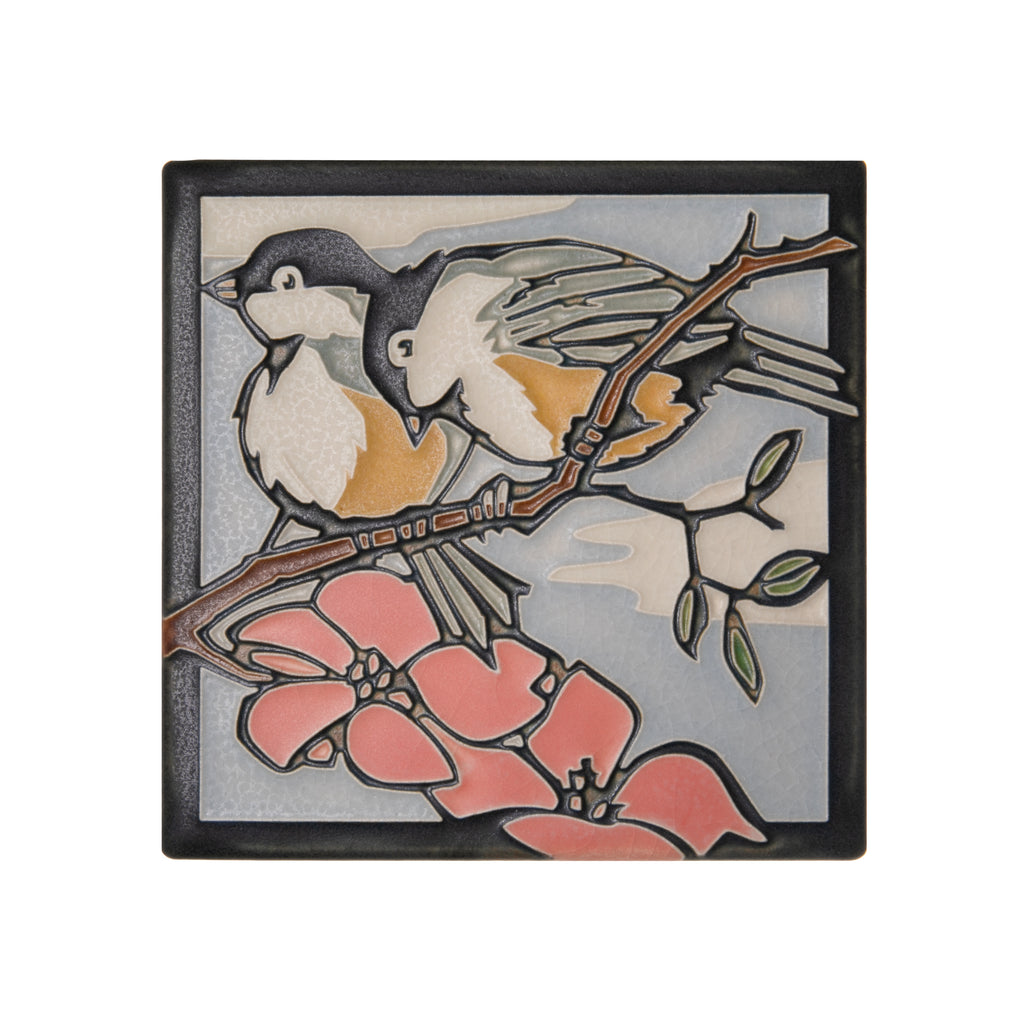 Artist Yoshiko Yamamoto is a self-taught block printmaker who strives to fuse Japanese design sensibility with fine craftsmanship. This striking tile is from a collaboration between Yamamoto and Motawi Tileworks, which sees Yamamoto's graceful, swaying scenes brought to life in clay. Tile Size: Approx. 5 7/8” x 5 7/8”.