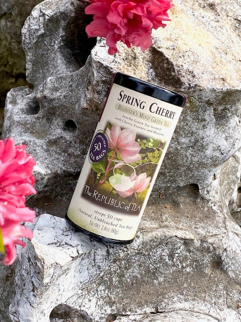 SPRING CHERRY GREEN TEA TIN - The Huntington Store