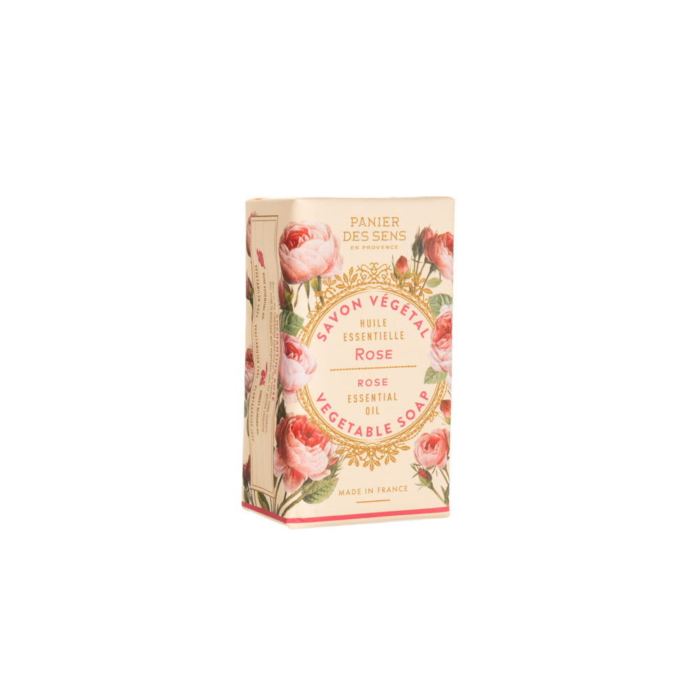 Bring the wonderful, subtle scent of rose petals into your bath or shower room. Its delicate, soft foam cleanses and perfumes gently, making it suitable even for the most delicate skin. Traditional manufacturing from Marseille, France. Vegan. Beautiful vintage style packaging.