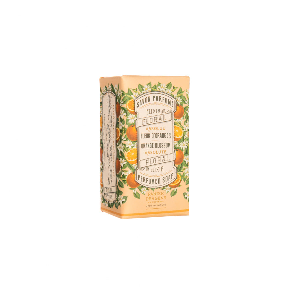 A multi-use creamy bar soap with a lightweight and smooth formula that is rich in olive, grape seed and avocado oils. Divine orange blossom scent. Its citrus freshness reflects the Mediterranean brightness, a true ode to the light and lightness. 97% natural ingredients Vegan. Made in France.