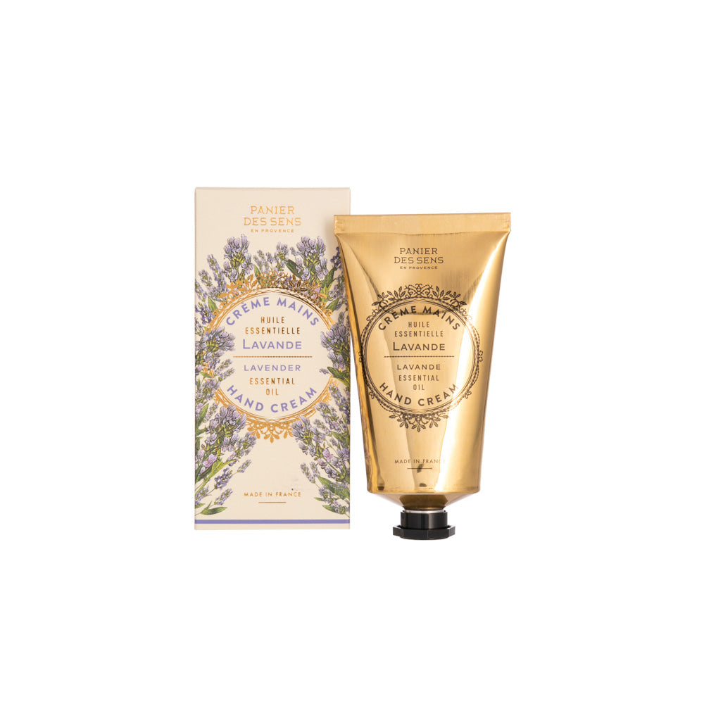 Treat yourself to this relaxing hand cream made with lavender essential oil, olive oil, shea butter, and other natural ingredients.