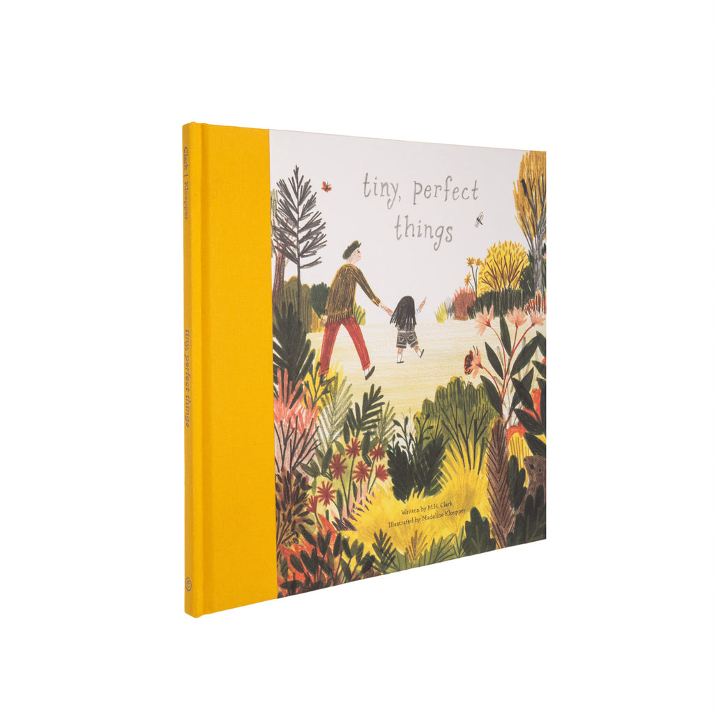 This is the story of a child and a grandfather whose walk leads to a day of discovering all sorts of tiny, perfect things together. With rhythmic storytelling and detailed illustrations, this book shows how curiosity can transform ordinary days into extraordinary ones. Hardcover. 40 pages. Ages 2-4. 10 x 0.4 x 9"