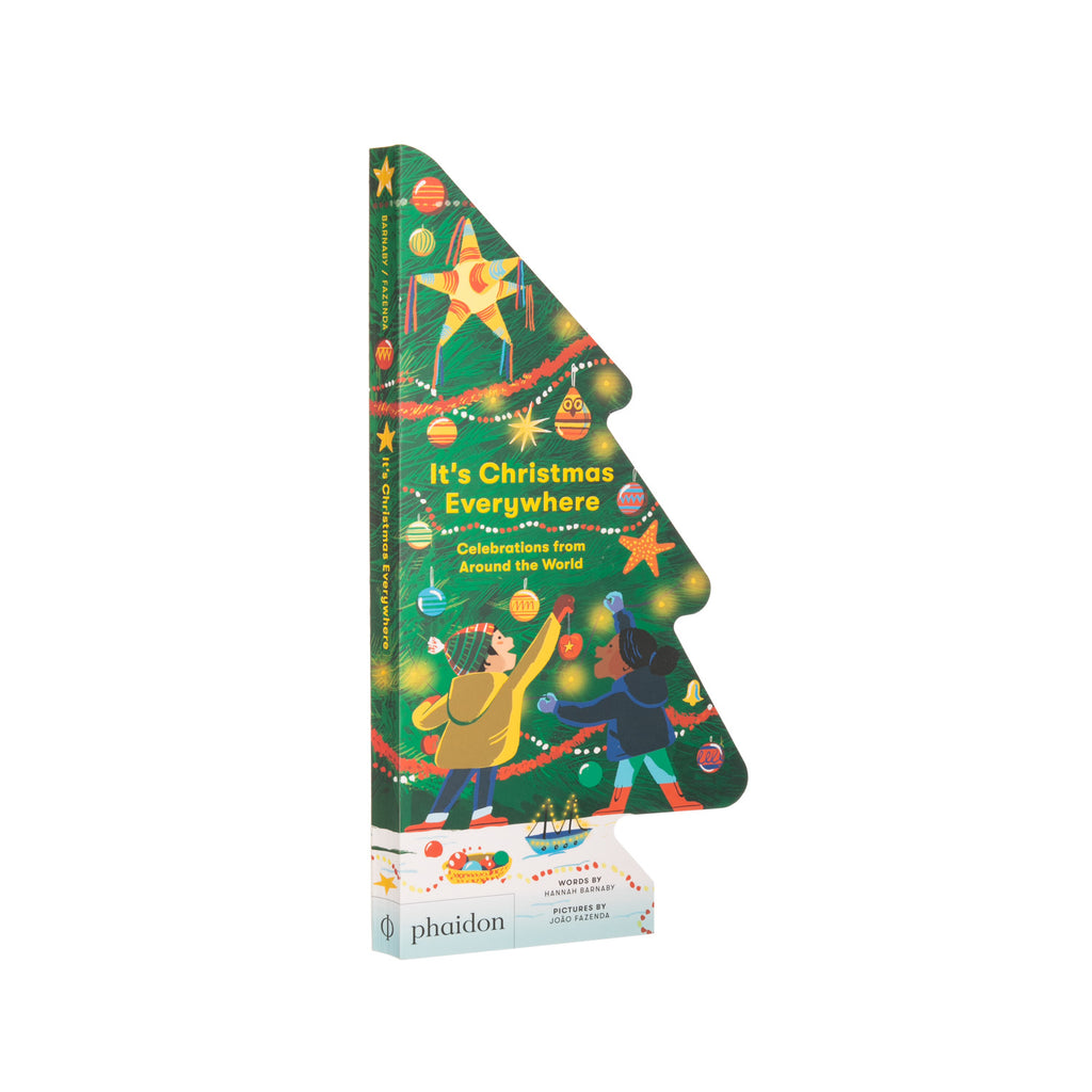 A global celebration of Christmas, this unique tree-shaped board book can be opened and folded back to create a free-standing Christmas tree.