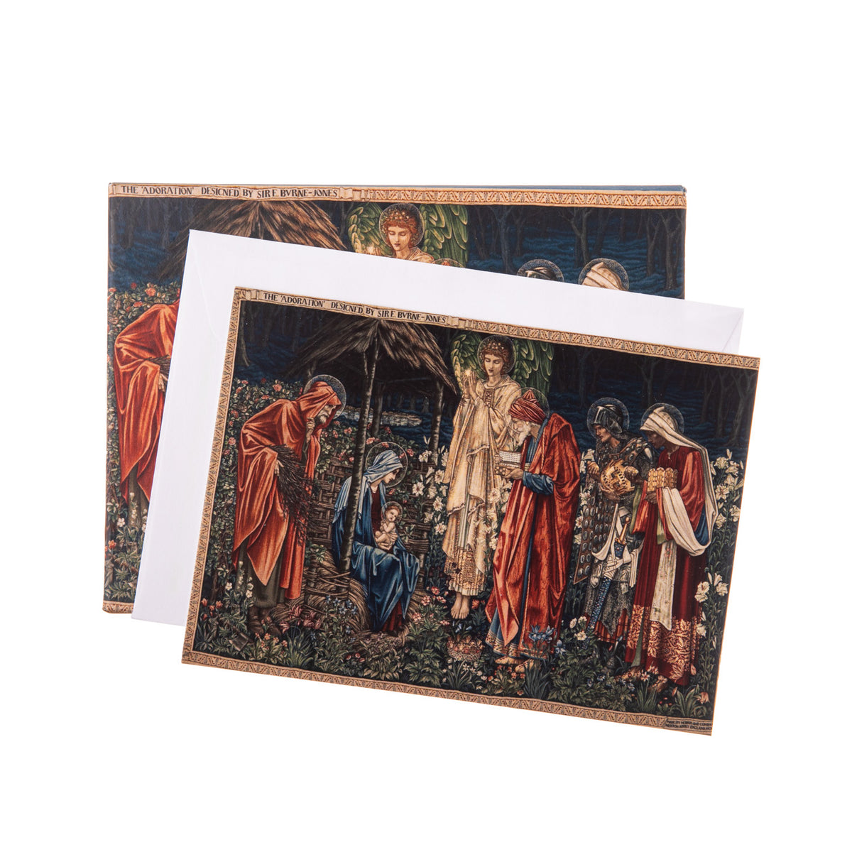 With rt by William Morris, this charming box of cards brings a warm feeling with its intricate and warm design. Each card comes with a coresponding envelope. 