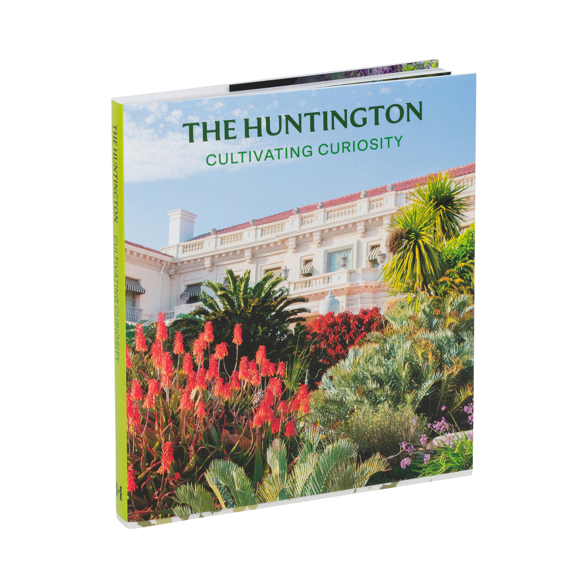 Cover of 'The Huntington' with a garden scene and building in the background