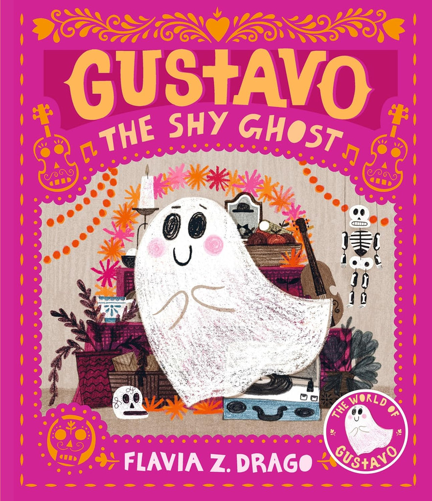 Meet Gustavo. He's a ghost and loves floating through walls, and glowing in the dark. However, Gustavo has trouble making friends but is too shy to talk. This children's picture book from Flavia Z. Drago is for kids to learn how your unique self is enough.  Recommended age: 3+ 40 pages Hardcover, Picture book