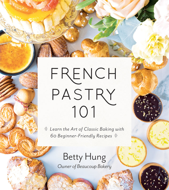 The guide to French pastries is here to make all your baking dreams come true. Get this pastry cookbook to kickstart your journey into the world of pâtisserie. With easy-to-follow recipes, you can learn to make Vanilla Madeleines, Ladyfingers, Éclairs, Chocolate Torte, and more.  176 pages Softcover