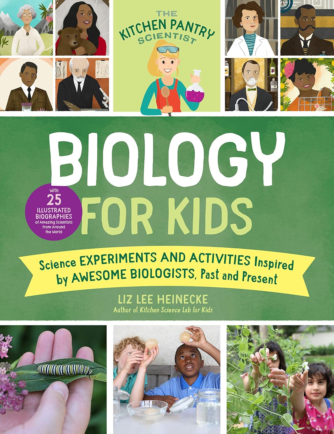 Biology for Kids is a book that details scientists who have made prolific discoveries in science. Highly interactive, this book details said discoveries, while also providing instructions to conduct experiments! The experiments range from simple projects to more advanced. Recommended age: 6+ 128 pages Paperback