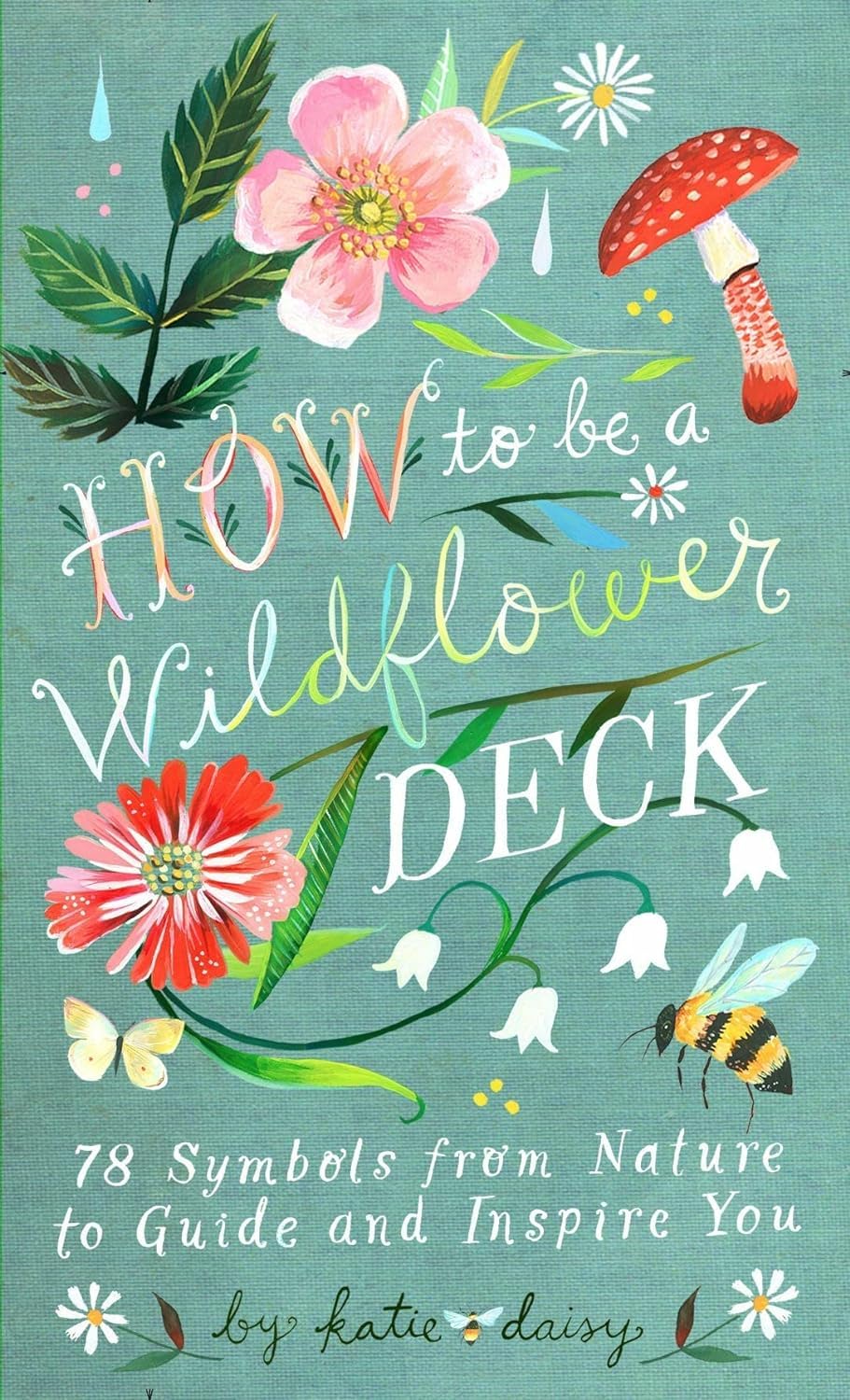 This oracle deck How to Be a Wildflower has floral, fruit, and wildlife symbolism & imagery to summon your inner calm and guide you throughout your day or week. Let these cards help guide you while being inspired by the natural wonder of our world.  Deck of 78 cards Dimensions: Approx. 3.8" x 1.6" 6"