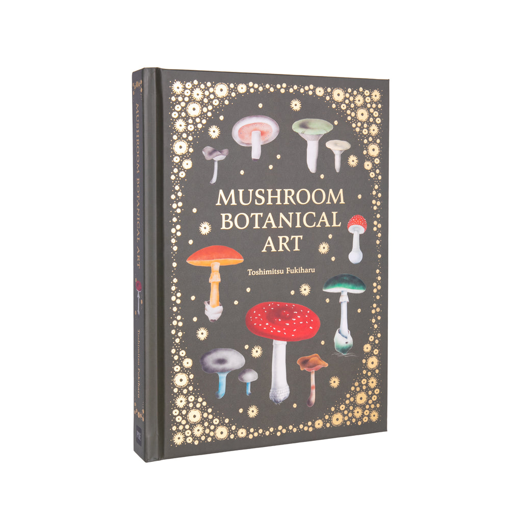 Mushroom Botanical Art is a collection of mushroom and fungi paintings by European and Japanese naturalists from the 18th and 19th centuries. Beautiful illustrations of mushrooms adorn each page, while also introducing the various artists who drew the mushrooms in their respective styles. 208 pages Hardcover