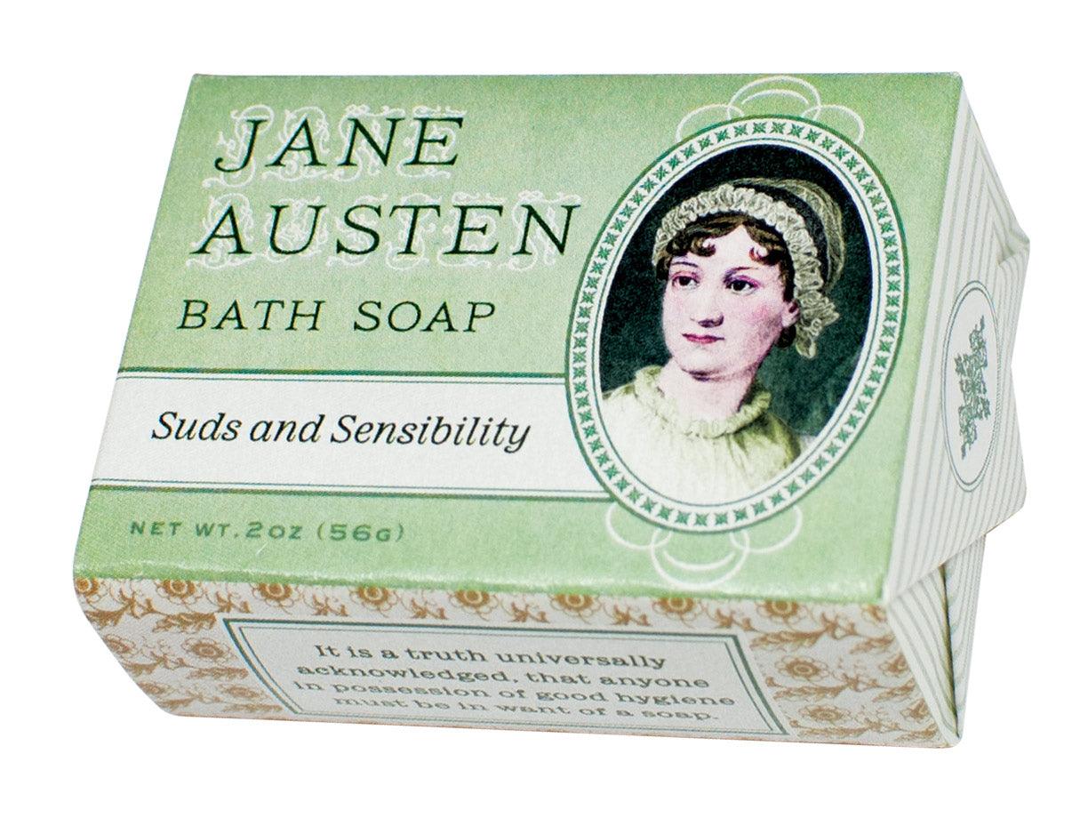 This lavender-scented guest soap is perfect for the Jane Austen party you plan on throwing, or it could be a nice addition to the soap dish in the bathtub. Impress your literature-loving friends and have clean hands at the same time! 2 oz. Not tested on animals Made in USA