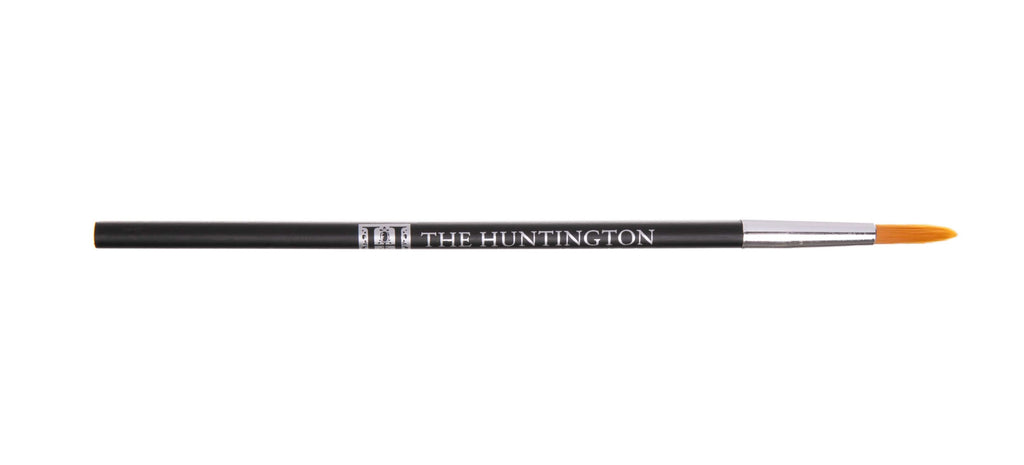 If you're suffering from a case of 'artist's block', this handy paintbrush pencil is sure to inspire!   On one end, there's a pencil to sketch out your next masterpiece, and on the other, a paintbrush when you're ready to add color.   Embossed with the Huntington H. Synthetic bristles Dimensions: 8.5" long.