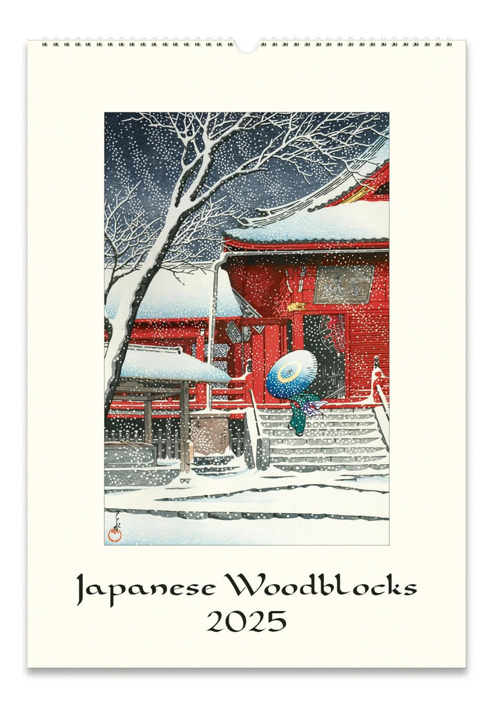 Kawase Hasui (1883-1957) was a master of shin-hanga movement, which revitalized the traditional art form of woodblock prints. Hasui is best known for his picturesque landscapes and rural scenes. This striking calendar features 12 beautiful woodblock images, reproduced here to archival quality. Dimensions: 13" x 19"