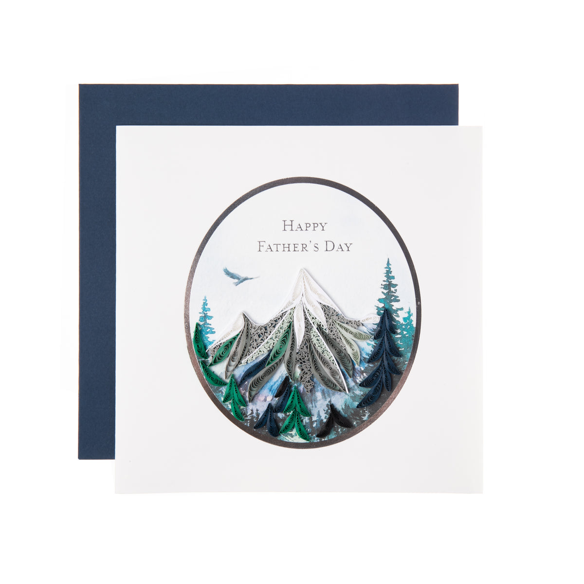 Whether dad is a hiker or outdoor enthusiast this card is sure to say pops you&#39;re tops!  This quilled card is handmade by a skilled artisan and takes one hour to create. Outside Copy: Happy Father&#39;s Day. Inside: Blank for your own message. 6 in. x 6 in. Verified Fair Trade Federation manufacturer.