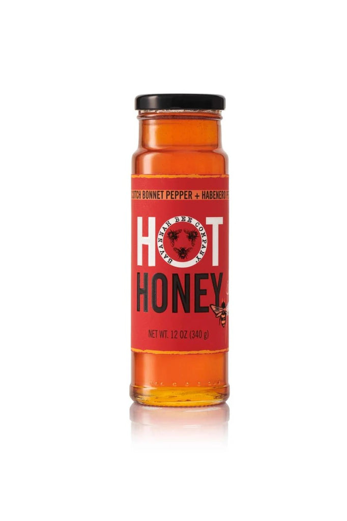 This sweet wildflower honey infused with scotch bonnet and habanero peppers is perfect for those looking for a balance between hot and sweet. Perfect to pair with savory cheese, mix in to a summer beverage, or add it to a charcuterie board to spice it up a bit! 12 oz. Gluten-free