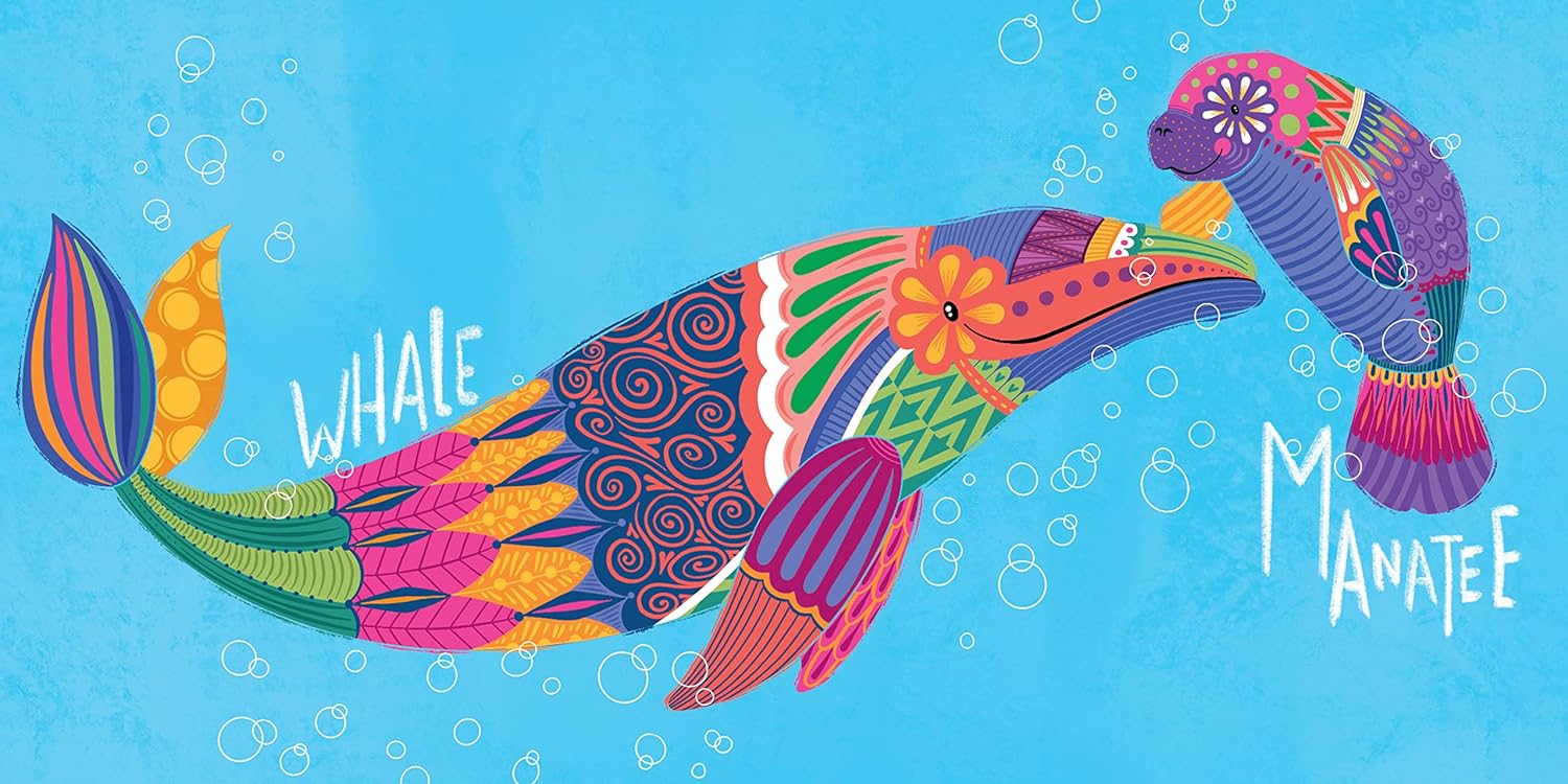 Introduce your little ones to a range of animals and their alebrije form in both English & Spanish! Painted with bold colors and carved into the shapes of fantastical creatures, alebrijes are spirit guides chosen to lead us on a path through discovery. 22 pages. Recommended age: Baby - 3 years. Board book.