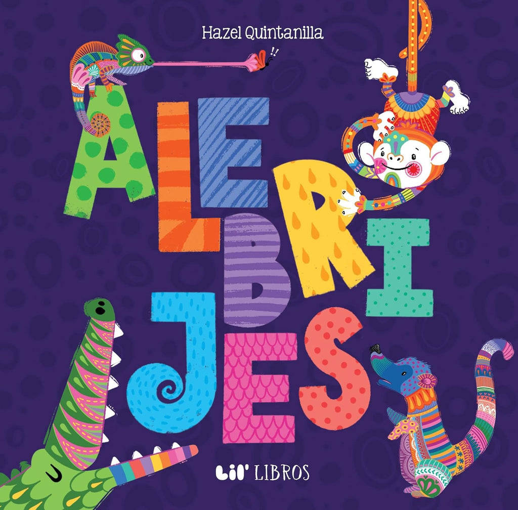 Introduce your little ones to a range of animals and their alebrije form in both English & Spanish! Painted with bold colors and carved into the shapes of fantastical creatures, alebrijes are spirit guides chosen to lead us on a path through discovery. 22 pages. Recommended age: Baby - 3 years. Board book.