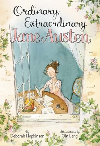 Ordinary, Extraordinary Jane Austen is a children's picture book on the life of Jane Austen that will help kids expand their knowledge on this prolific writer.  Including a timeline of her life, this book has illustrations as well as details on the global impact Austen has had. 