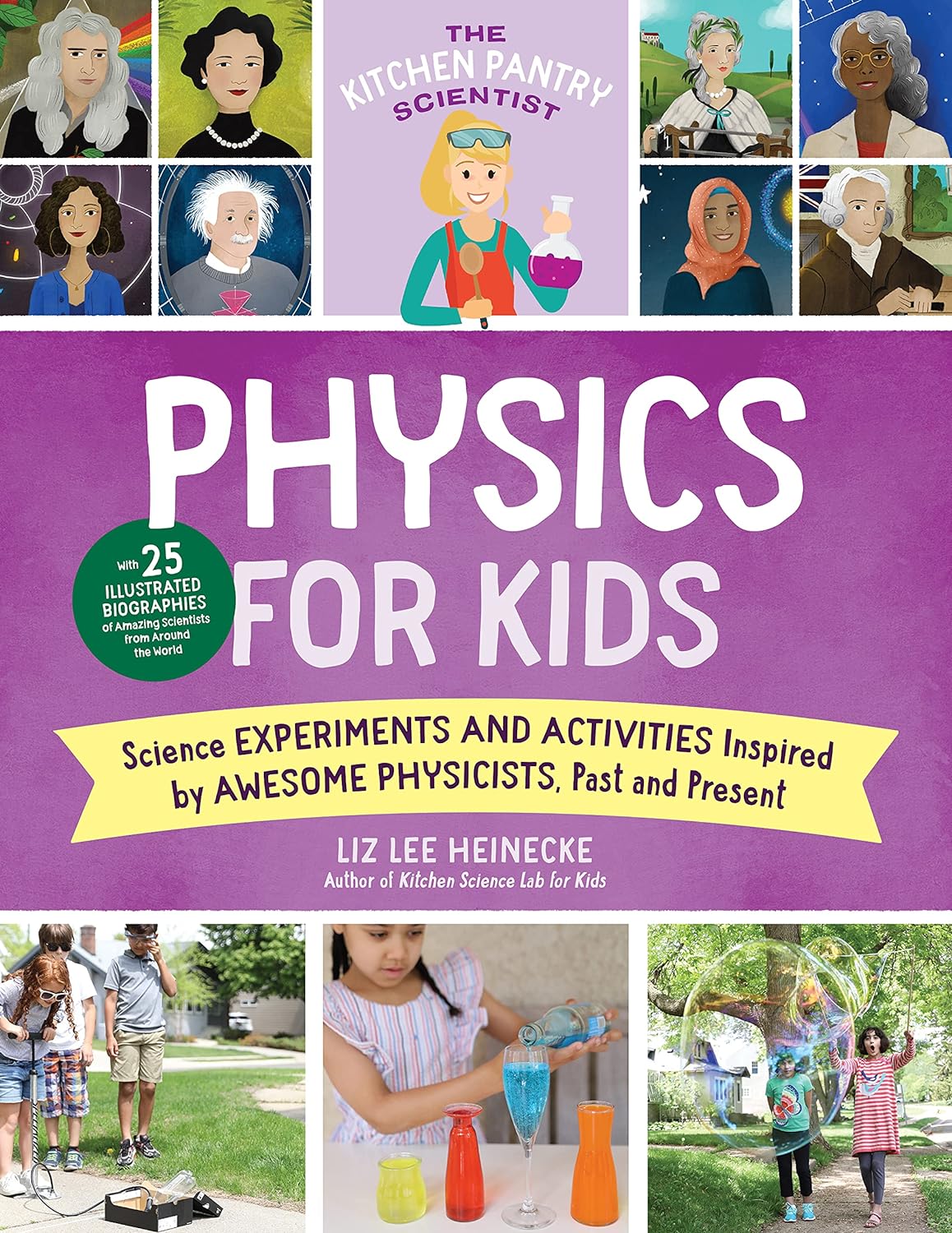 Physics for Kids is a book that teaches about physicists who have made discoveries in the science world. Highly interactive, this book details said discoveries, while also providing instructions to conduct experiments! The experiments range from simple projects to more advanced. Recommended age: 6+ 128 pages Paperback