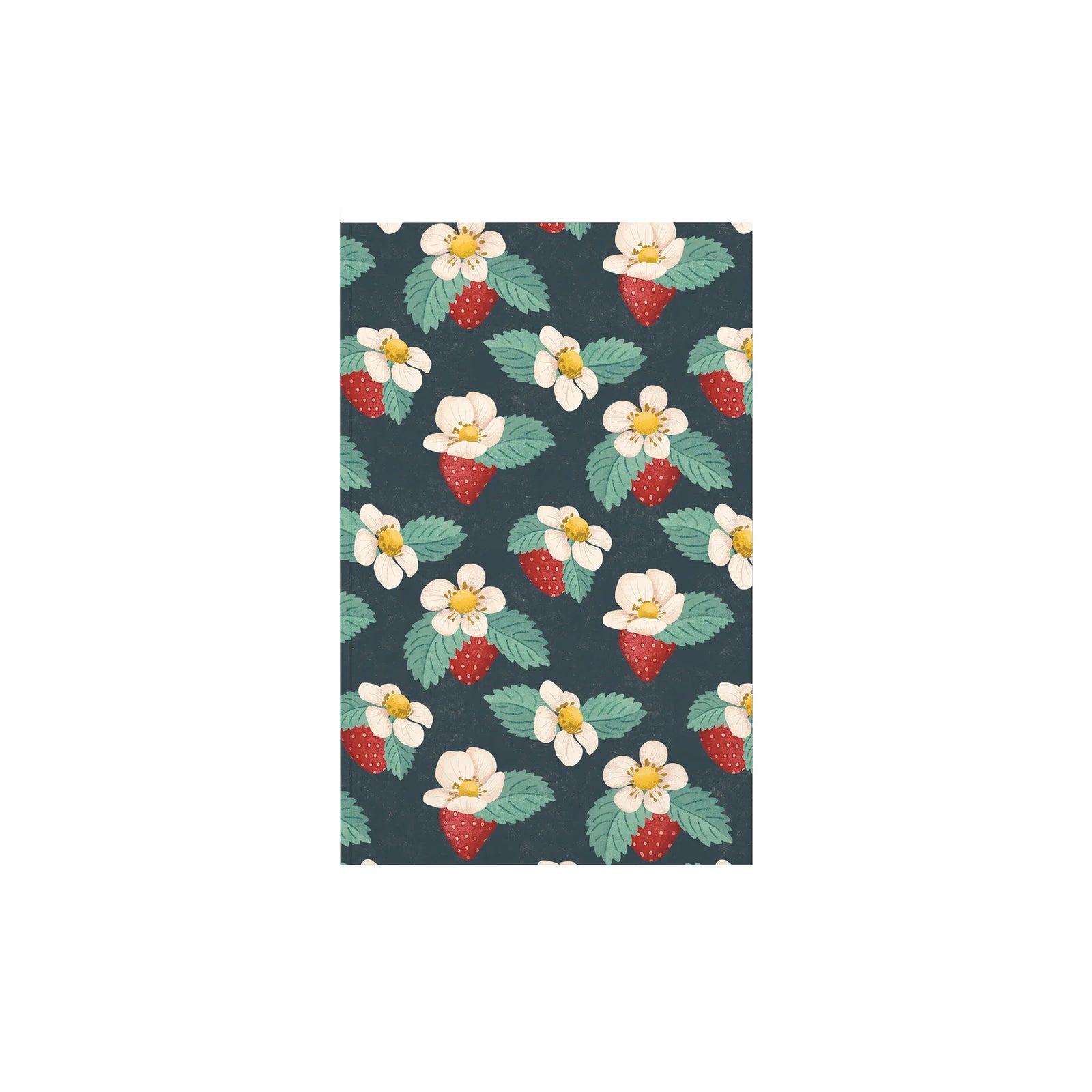 This pretty strawberry print journal has a Smyth-sewn binding, which means it will lay flat when open. It has lightly lined pages with a splash-resistant cover. Use this journal to start the book you’ve always wanted to write, organize your favorite recipes and much more! 144 lined pages Dimensions: 5.25" x 8.25".