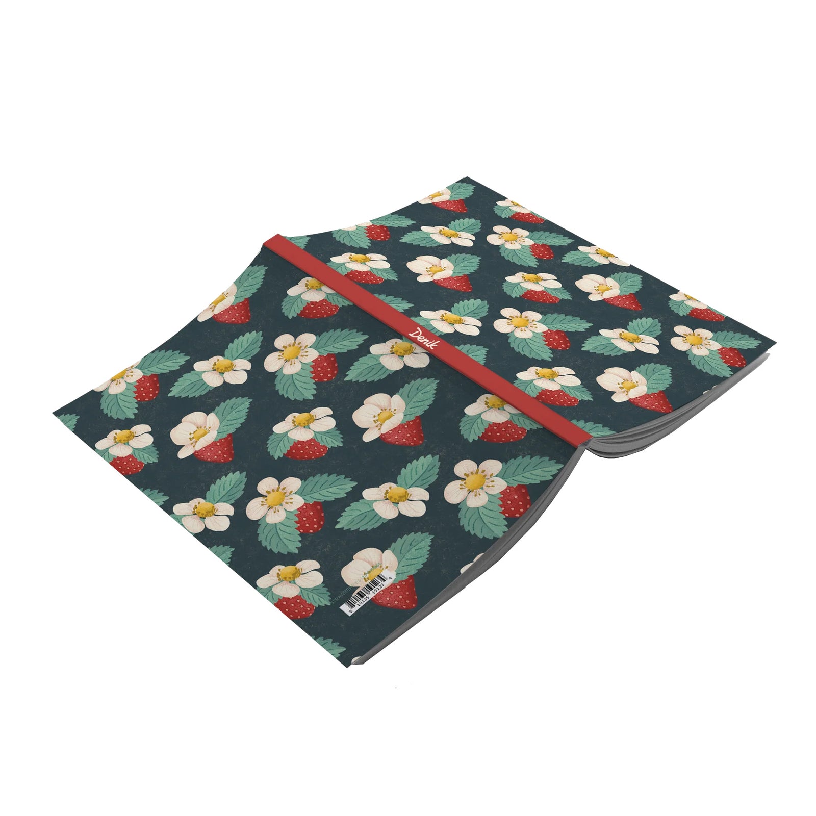 This pretty strawberry print journal has a Smyth-sewn binding, which means it will lay flat when open. It has lightly lined pages with a splash-resistant cover. Use this journal to start the book you’ve always wanted to write, organize your favorite recipes and much more! 144 lined pages Dimensions: 5.25" x 8.25".