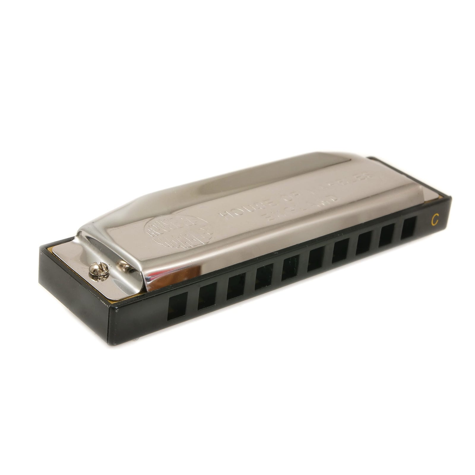 This simple metal harmonica in the key of C is perfect for an evening by the campfire, or when starting your solo music project. The ideal gift for anyone who is musically-inclined, or even just beginning their musical adventure. Dimensions (in package): approx. 8" x 4" x 1"