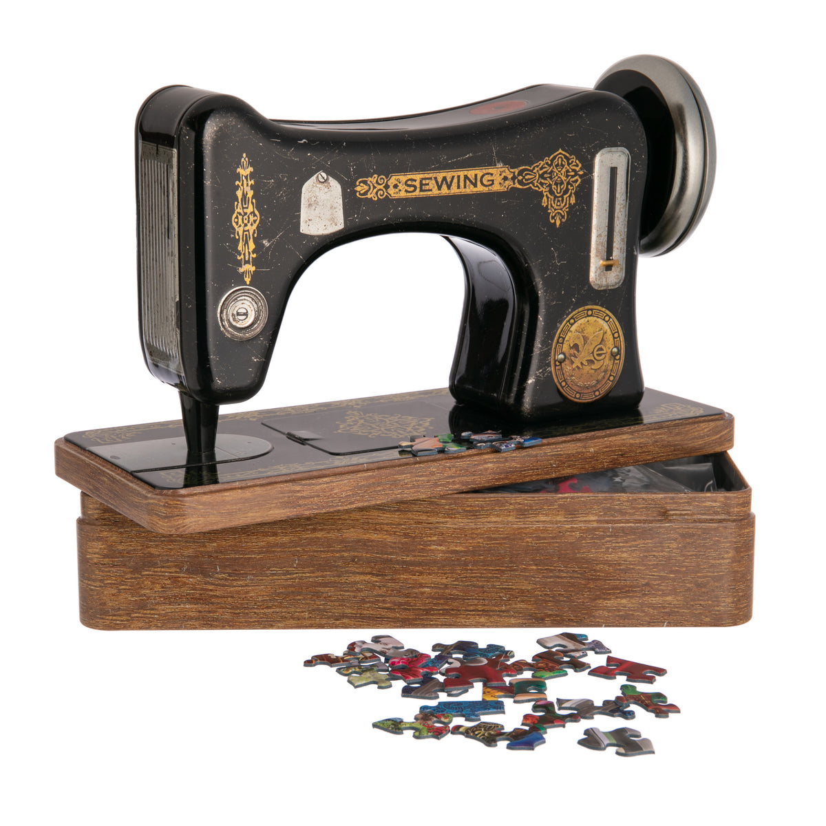 SEWING MACHINE PUZZLE TIN