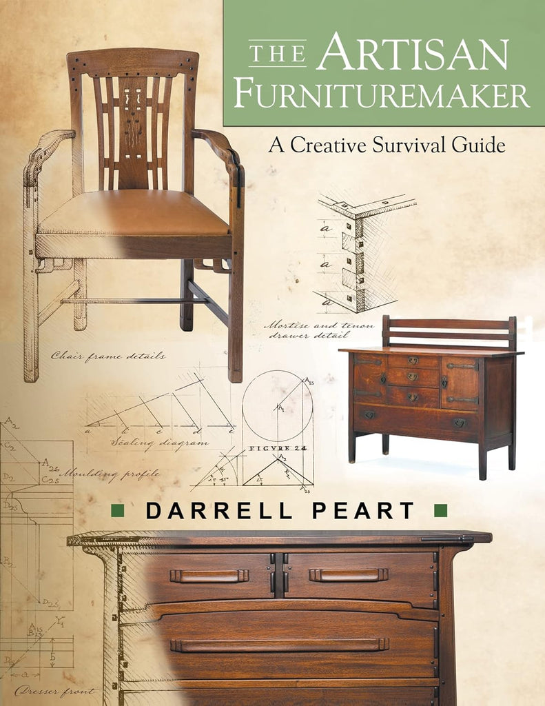 Furnituremaker and author Darrell Peart provides fundamentals of custom furniture design: creativity, design, and workmanship. The book offers design and production methods of the Greene brothers from Arts and Crafts Movement. The Artisan Furnituremaker demonstrates how you can produce furniture of your own. 116 pages