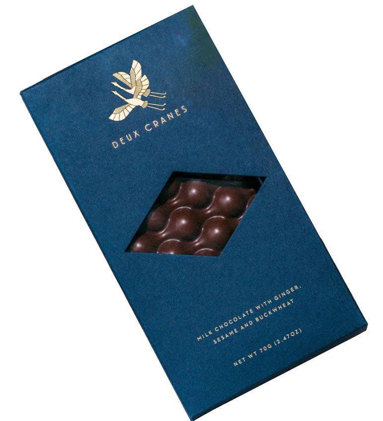 This hand-crafted single-origin chocolate from Madagascar contains vanilla notes, as well as zesty ginger, savory sesame, and nutty buckwheat in this milk chocolate bar. Buckwheat is a gluten-free grain that provides a savory, nutty and earthy profile in this tasty chocolate bar. Tasting notes: Earthy, Vanilla, Zesty