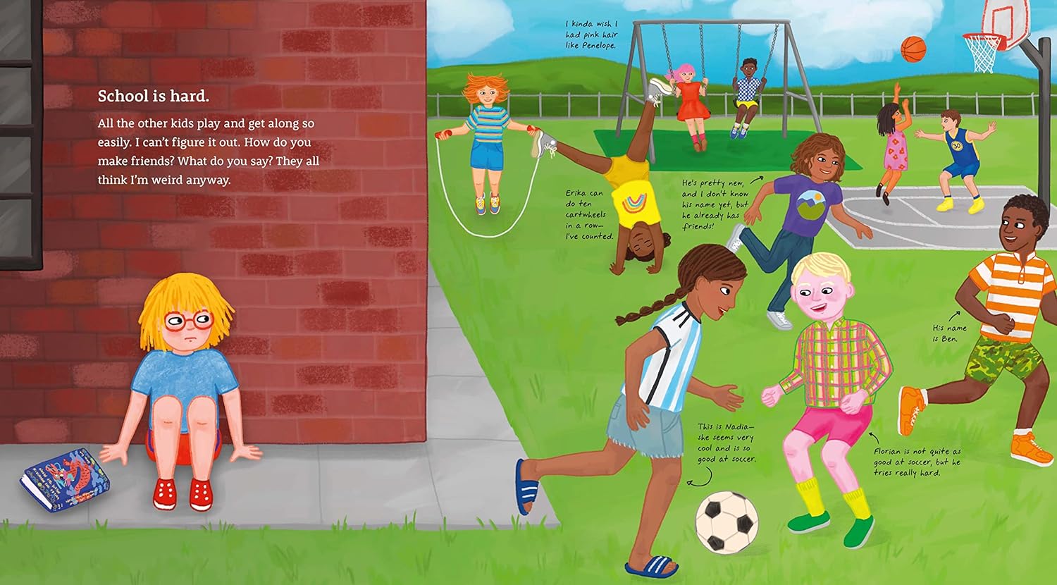 From Jane Mount, Books Make Good Friends is a colorful picture book for kids who love to read. This book celebrates the joy of reading even if the main character is so shy she wants to stay in her fictional bubble. Eventually, she learns she can balance her love for books. Recommended age: 5-8 years 48 pages