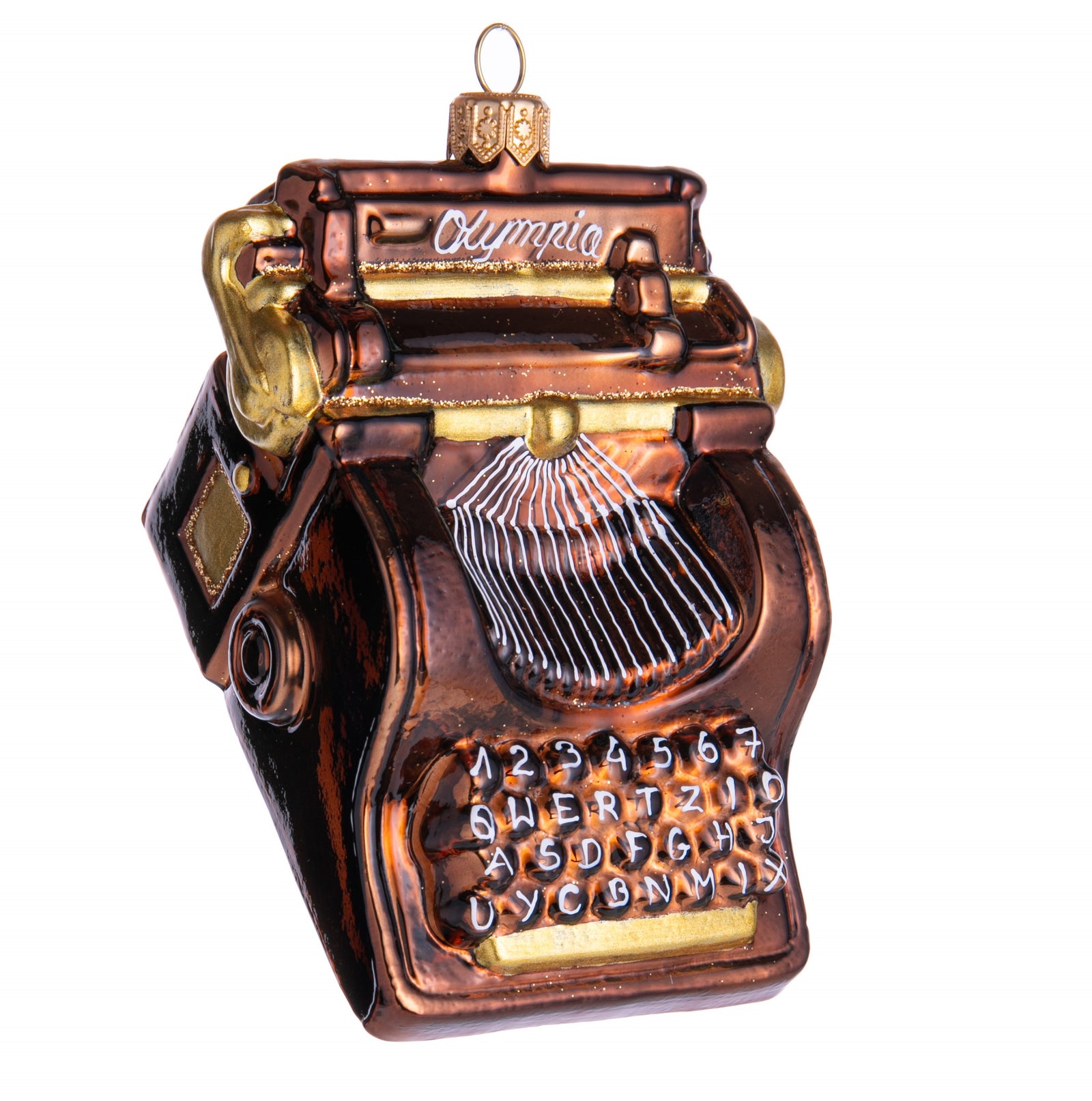 The perfect ornament for writers of all kinds, whether that be letters, poems or novels! This delightfully detailed typewriter ornament is hand finished.