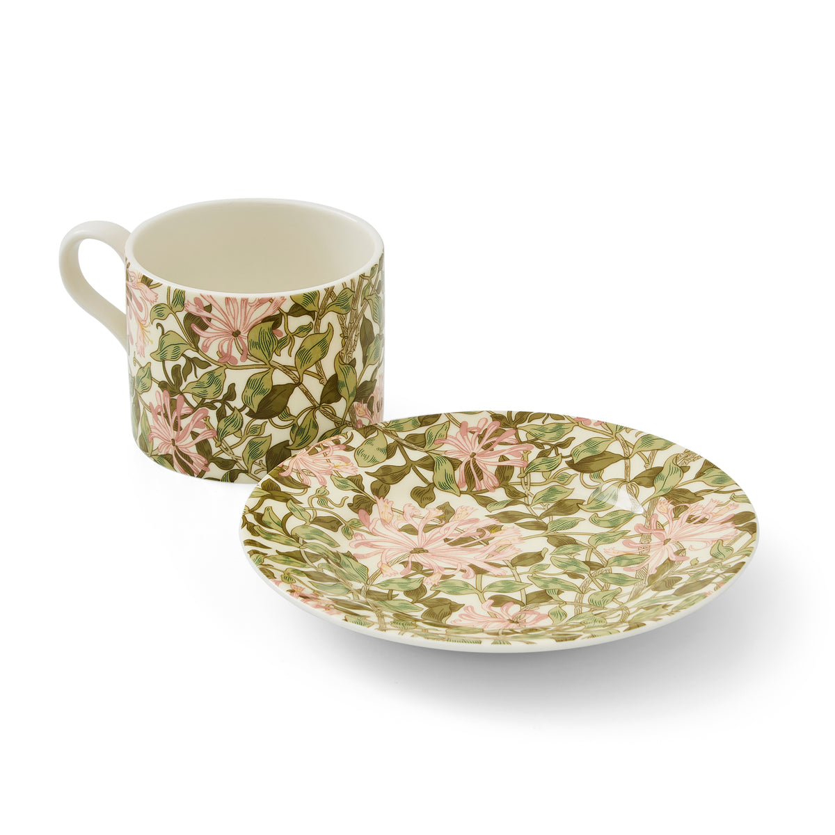 WILLIAM MORRIS HONEYSUCKLE TEACUP AND SAUCER