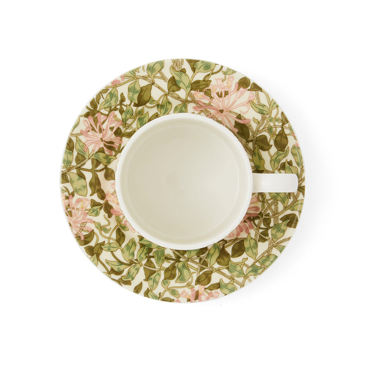 WILLIAM MORRIS HONEYSUCKLE TEACUP AND SAUCER