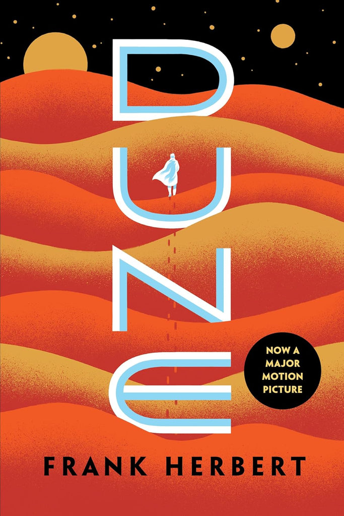 Dune, the sci-fi classic from Frank Herbert, is a masterpiece in imagination and storytelling.  The book follows Paul Ateides on the planet Arrakis and the ambitions of his family to rule the most desired planet of that universe. The story brings together politics, religion, ecology, and emotion. Paperback 704 pages