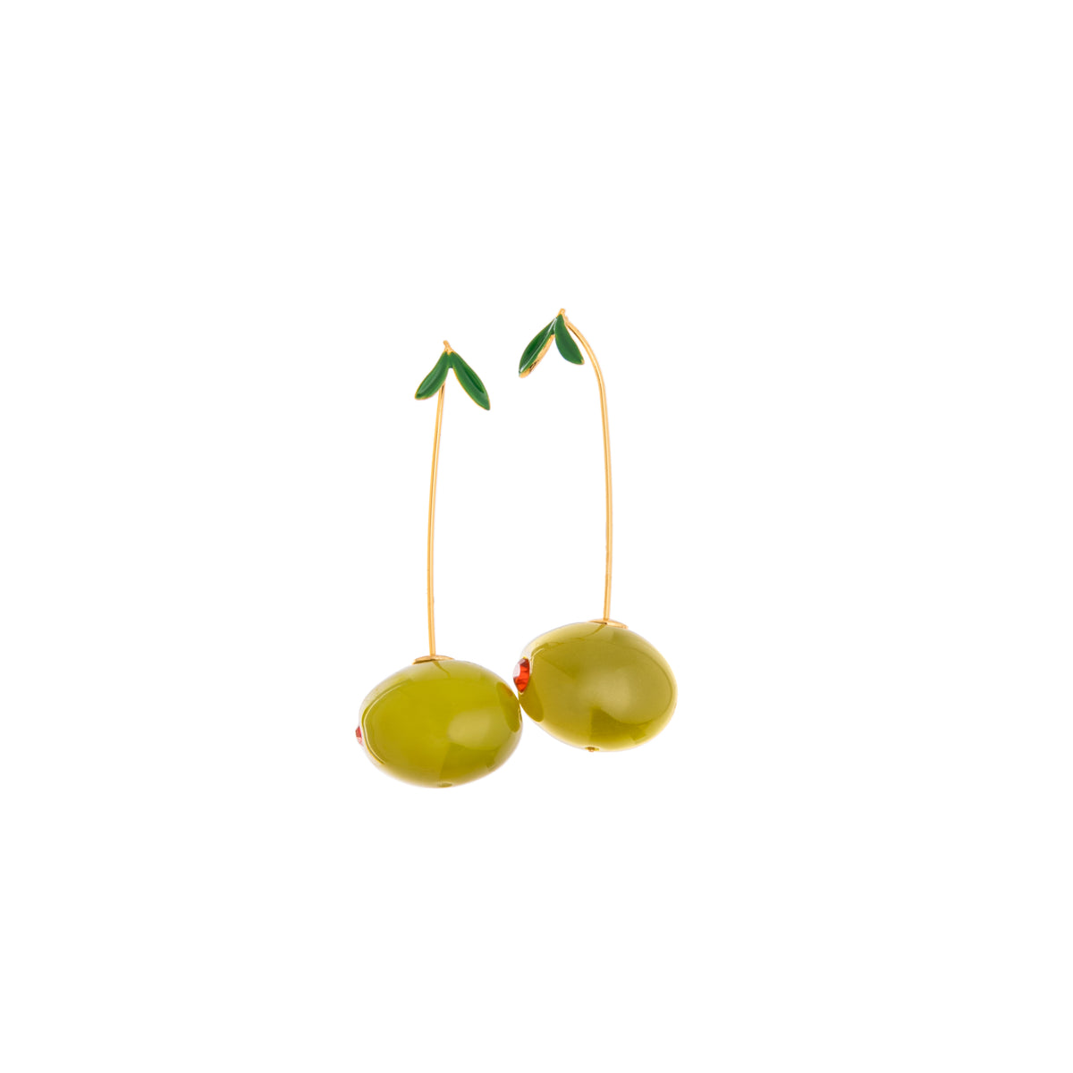 OLIVE DROP EARRINGS