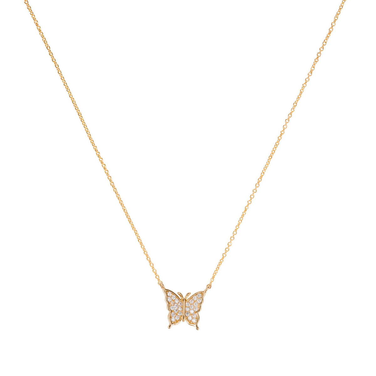 BUTTERFLY PAVÉ NECKLACE