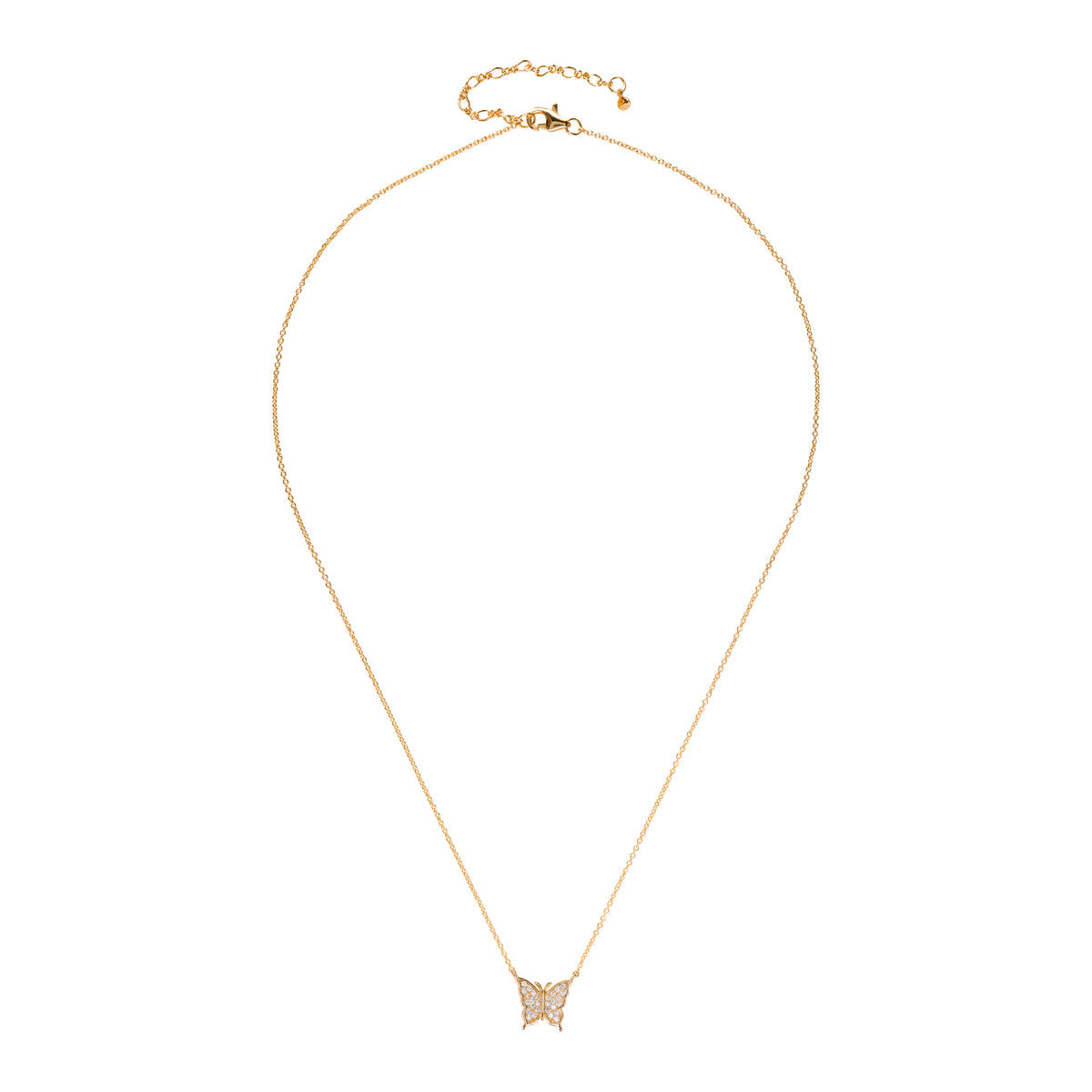 BUTTERFLY PAVÉ NECKLACE